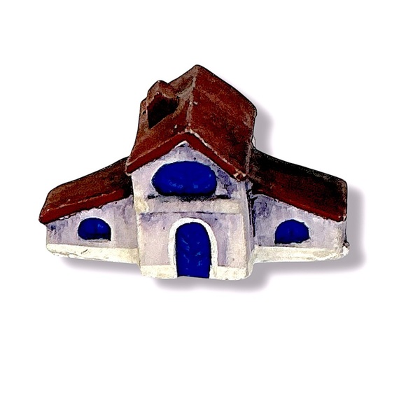 Vintage Greek Alabaster Village Miniature Houses Hand Made in Greece Set of 3 - Picture 4 of 16